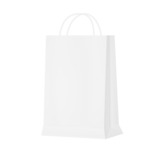 WHITE TWIST CARRIER BAG 32X17X41CM (250)